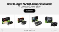 Best Budget NVIDIA GPUs Under $500 CAD (Gaming on a Budget, 2025)