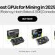 Best GPUs for Mining in 2025: Power Efficiency, Hash Rates & ROI (Canada Guide)