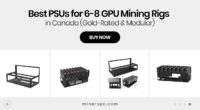 Best PSUs for 6-8 GPU Mining Rigs in Canada (Gold-Rated & Modular)