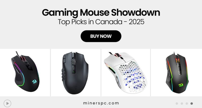 Canada’s Top Gaming Mice Compared – Logitech, Razer, Glorious & More