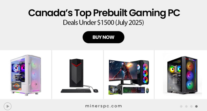 Canada’s Top Prebuilt Gaming PC Deals Under $1500 in 2025