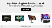 Top 5 Gaming Monitors in Canada for 144Hz and 240Hz (2025 Buyer’s Guide)