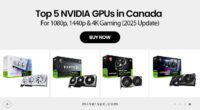 Top 5 NVIDIA GPUs in Canada for 1080p, 1440p & 4K Gaming (2025 Update)