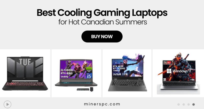 Top Gaming Laptops With Best Cooling for Canadian Summers